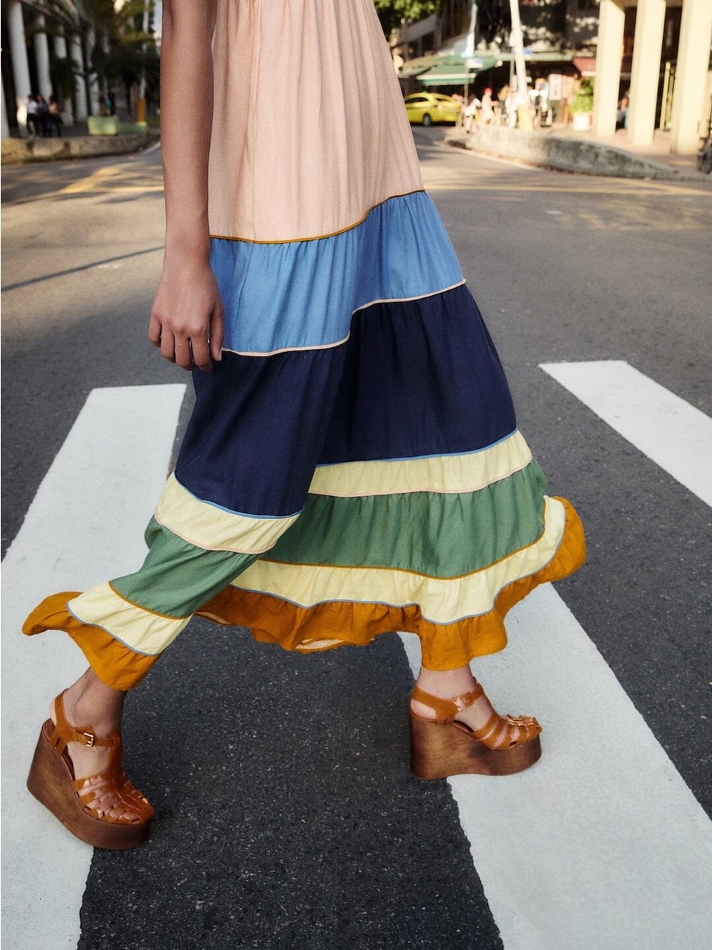 Farm Rio Multicolor Pleats Maxi Dress - Picture 2 of 5